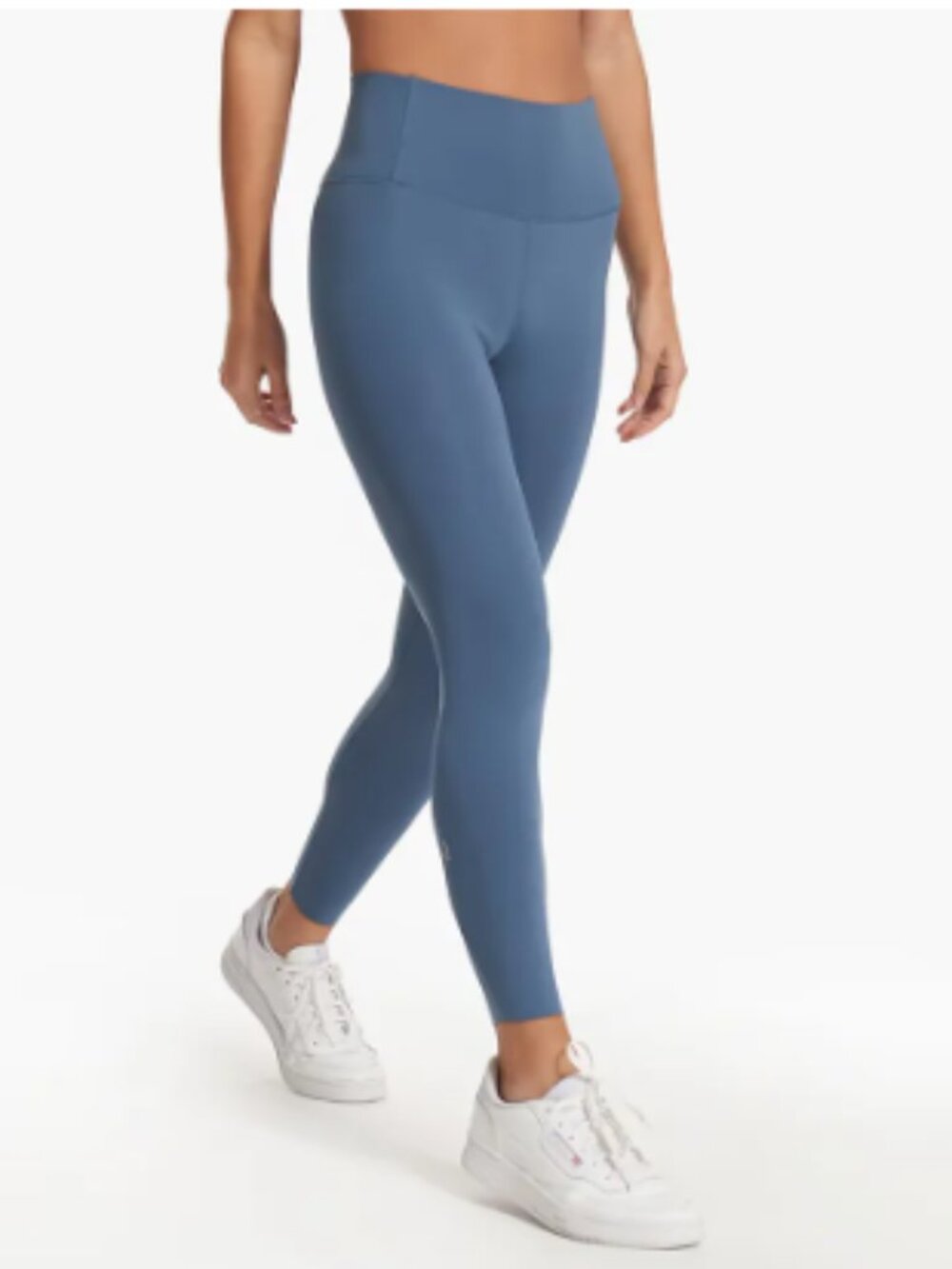 Vuori Evolve Leggings Pool Blue V1 Uplift Smooth Shine High Rise Size Medium
